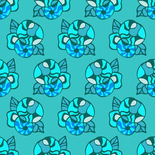 Window Box Swirl Aqua