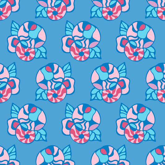 Window Box Swirl Blue