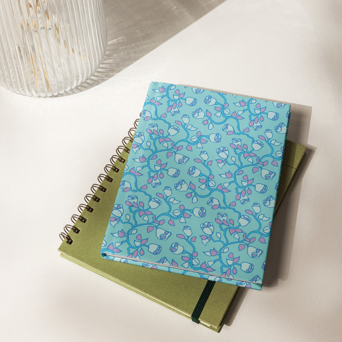 Beach Rose Aqua Journal